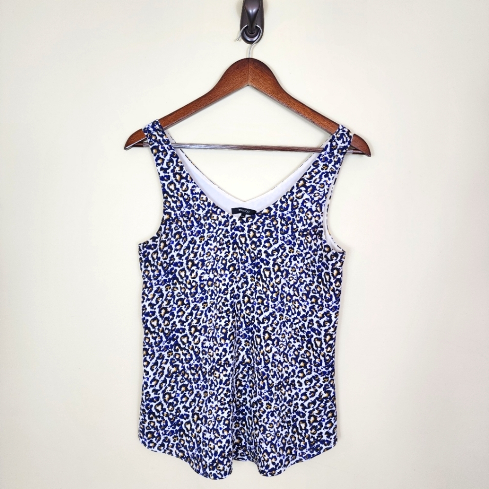 Sexy Leopard Cheetah Print Sleeveless Top Size XS/Small Party Preppy Office